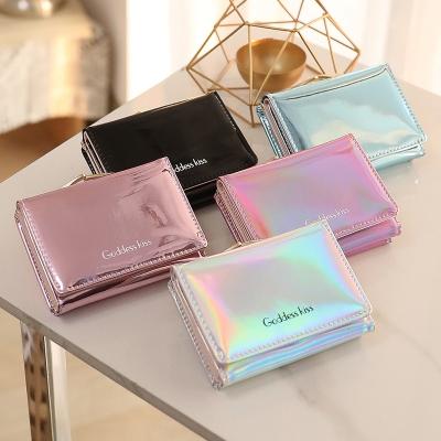 China 2020 New Waterproof Women's Wallet Mobile Phone Coin Laser Jelly Wallet for sale