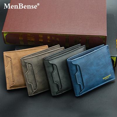 China Luxury Men's Wallet Fashion Style Multi-card Slot Suction Style Large Capacity Casual Waterproof Short Card Holder for sale