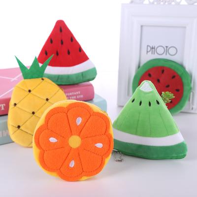 China Fruit Shape Cartoon Plush Wallet Waterproof Wholesale Coin For Children High Quality Children Clip Mini Cute for sale