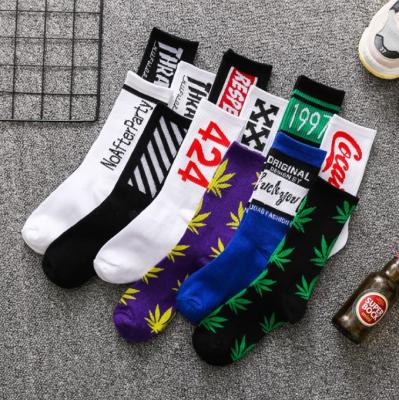 China Popular Men's Women's Tube Skateboard Socks Fashion Cotton Custom Creative Unisex Casual Sporty Socks for sale