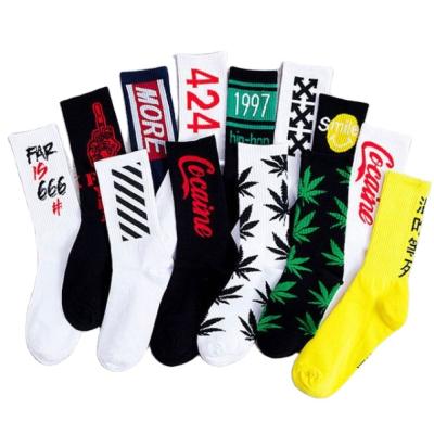 China Cheap Custom Made 100% Men's and Women's White Black White Socks Colorful Logo Design Dress Socks OEM Cotton Sporty Customize Wholesale for sale