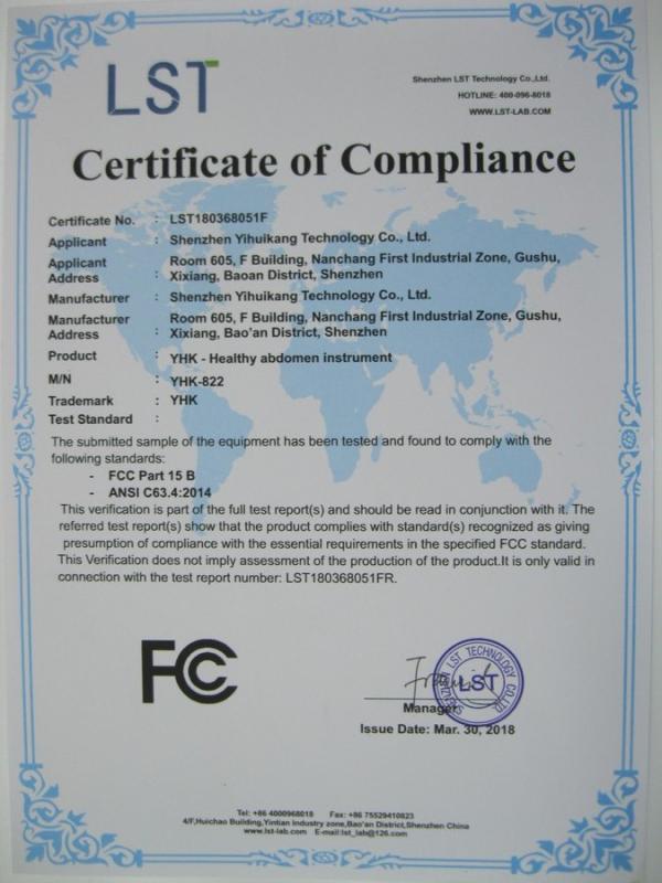 FCC - Shenzhen Yihuikang Technology Co., Ltd.