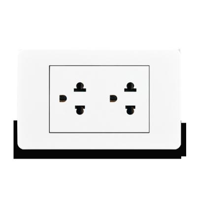 China US Standard American Style Residential/General Purpose Dual Purpose 15A PC Panel Socket Outlet White Light Weight Triple Switch And Outlet for sale