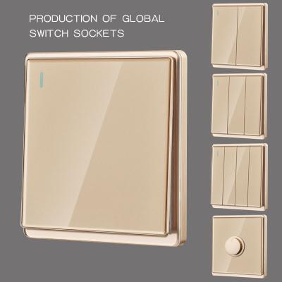 China Multi-Purpose Supply UK Standard Hotel Doorbell Switch Push Button Switch Electric Light Switch And Socket for sale