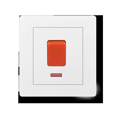 China Multipurpose Wholesaler Electric Wall Switch And Socket UK Standard White 25A Switch for sale