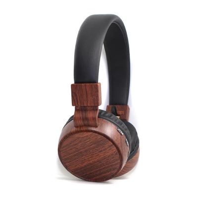 China Real Music Premium Hi-fidelity Wooden Over-Ear Wireless Bass Wooden Earphone for sale