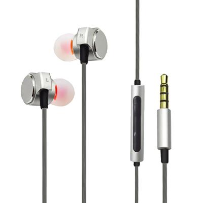 China Te New Listen Music Noise Reduction Metal Earbuds In-Ear Good Sound Quality Cable Headset for sale