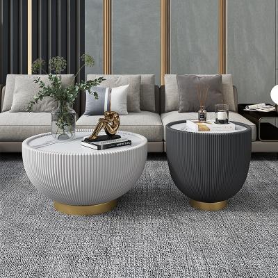 China Home modern Nordic light living room coffee table luxury modern slate size around the coffee table marble combination for sale