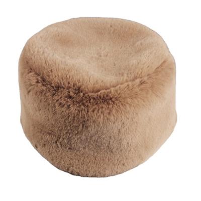 China COMMON Wholesale Cheap Price Sewing Round Warm Windproof Faux Fur Hats For Women for sale