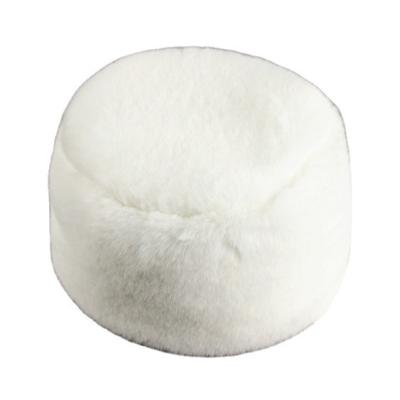 China Common good quality finely processed winter fashionable women's imitation rabbit fur round hat for sale for sale