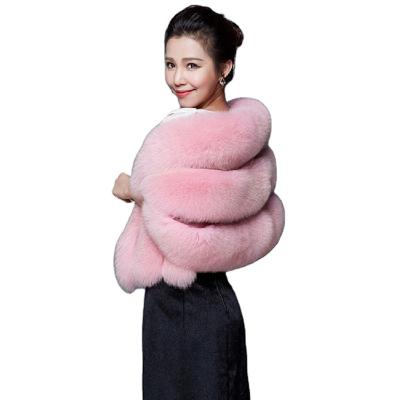 China Manufacturer Wholesale Casual Women Warm Faux Fur Shawls For Winter for sale