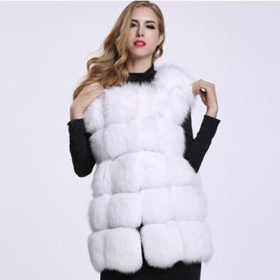 China Factory Price Warm Chinese Anti Wrinkle Faux Fur Fashionable Vest For Women for sale