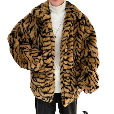 China Factory Direct Sales Fashionable Breathable Faux Fur Leather Jacket For Men for sale