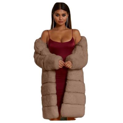 China Factory Wholesale Price Casual Swapping Faux Windproof Waterproof Plus Size Faux Fur Coat for sale