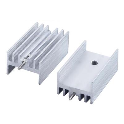 China Triode Pcb Chip Board Electronic Heat Sink Aluminum Profiles For Mos Tubes for sale