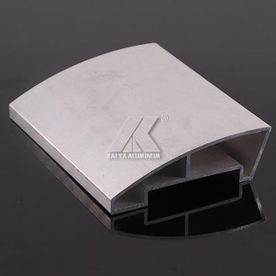 China Ajustable Aluminium Handrail Profiles 8μM - 10μM Anodized Matt Light Finish for sale