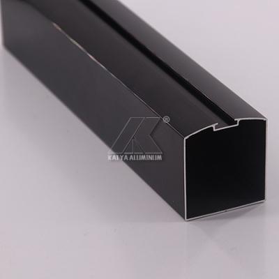 China Black OEM Customize Length CQC Aluminum Window And Door Frame Profile for sale