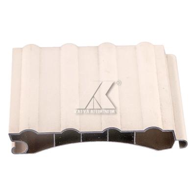 China Factory Powder Coating White Aluminum Roller Shutter Slat Profile for sale