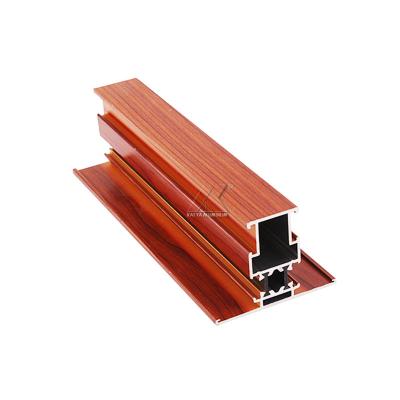 China 6000 Series Wood Grain Aluminium Profile Window Frame Detail World Trend House Design Ideas for sale