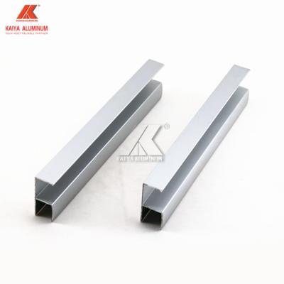 China Natural Silver Furniture AluminIum Profiles For Kitchen Cabinet for sale