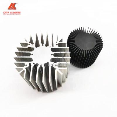 China Round Anodized Heat Sink Aluminum Profiles 6063 T5 AL Grade for sale