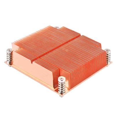 China Bronze Copper Extruded Heat Sink Aluminum Profiles For PC CPU Cooler Fan for sale