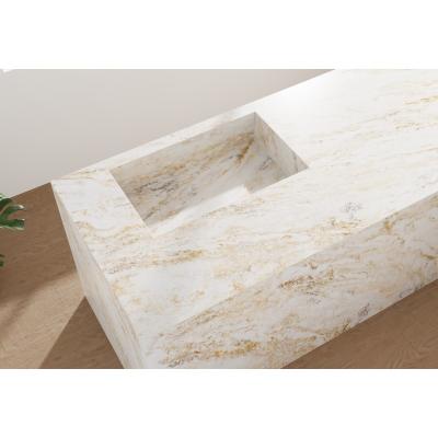 China 3200*1600mm Prefab Quartz Vanity Countertops Kunststeen Te koop