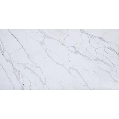 China Calacatta branca Laza Branco Counter Top Quartz polido superfície pedra artificial à venda