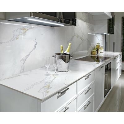 China 30 mm 20 mm Quartz Artificial Stone Slab Quartz Branco Cozinhas à venda