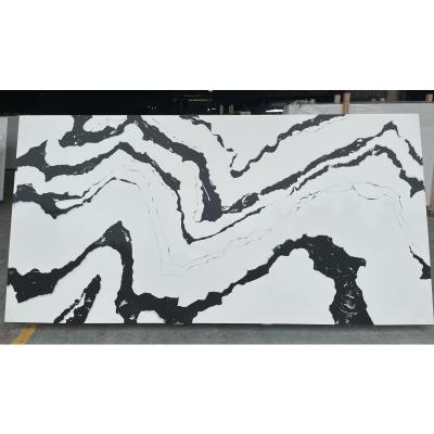 China Zebra Stripes Best Place To Buy Quartz Countertops Wall Tile Design Style for sale