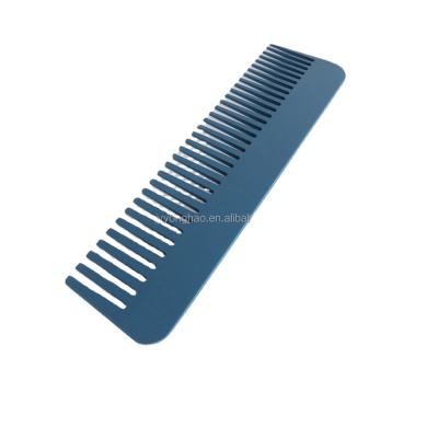 China Custom hair salon OEM ODM laser cutting metal aluminum hair comb for barber shop for sale