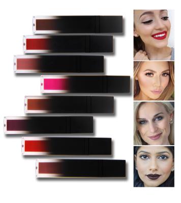 China Waterproof 8 Color Vegan Quality Brown Custom Private Label Waterproof Lipstick Matte Liquid Lipstick for sale