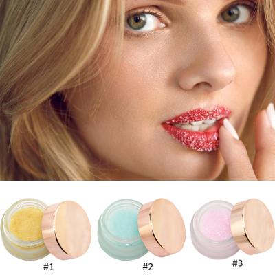 China Wholesale 3 colors lip care private label brand waterproof custom natural sugar lemon smooth lip rubs for sale