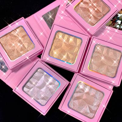 China Wholesale simple face highlighter bar sunscreen body logo diamond custom private label pressed highlighter bar makeup for sale