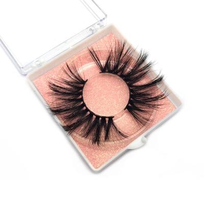 China Natural Soft Custom 5D False Eyelashes Lashes 5D Mink Eyelashes Extension Private Label 25Mm Dramatic Lashes for sale