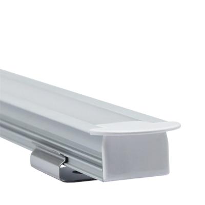 China Aluminum Led Profiles Radiator Black Strips Lights 10 Mm Aluminum Recessed Ceiling Light Profile LS-043 for sale