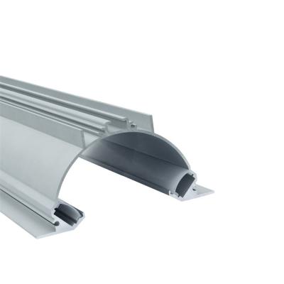 China LS-180 Radiator Profile Aluminum Strip Led Recessed Aluminum Led Profiles For Led Strips Flush Led Channel for sale