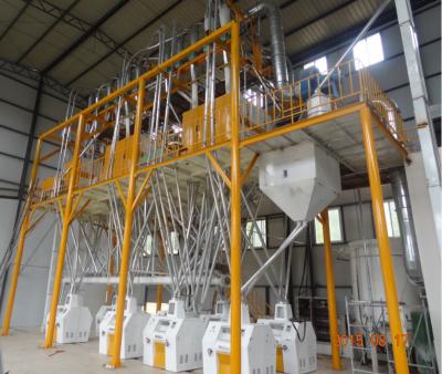 China Factory Automatic 6FMFQ-150T/24H Maize Flour Mill Machinery For Tanzania for sale