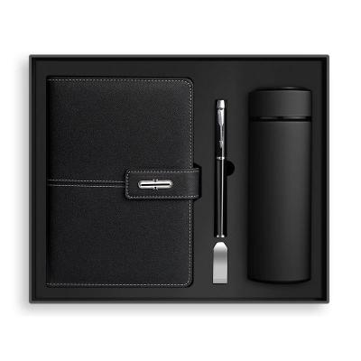 China Agriculture Wholesale Promotional Luxury Gifts Items Notebook Business Gift Thermos Cup Customizable Notebook Gift Set With Pen And Bottle for sale