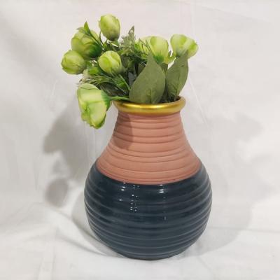 China Ceramic Vase Matt For Home Decor White Living Pastoral Style Flower Vase Decoration Terracotta Porcelain Modern Eco-friendly for sale