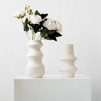 China Matt For Home Decor Modern Ceramic Vase White for sale