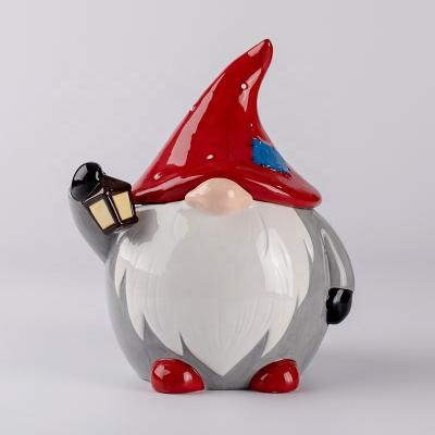 China Modern Minimalist Home Ceramic Storage Jar Elf Cartoon Antique Christmas Animal For Home Decoration for sale