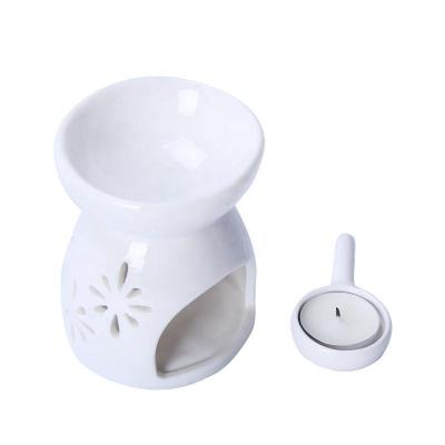 China Small Modern Cute Porcelain Candle Censer Ceramic Incense Lamp for sale