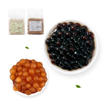 China Taiwan Natural Content Bubble Tea Large Tapioca Powder Ball Pearls Top Large Tapioca Pearls Ball Black For Boba Tea Shop for sale