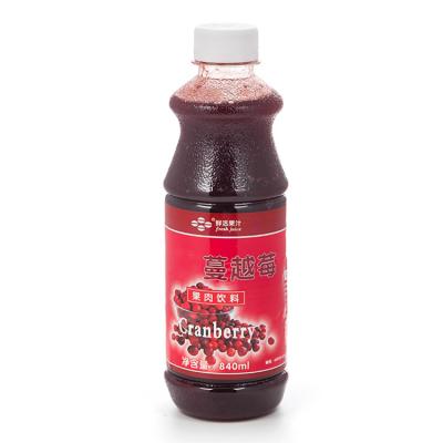 China Natural Concentrated Cranberry Juice With Pulp Multiplication High Raw Material Juice Beverage Dense Milk Tea Store for sale