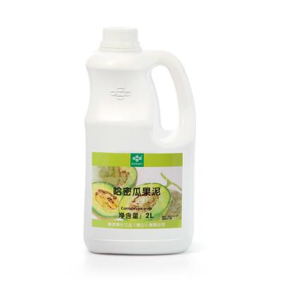 China Cantaloupe Juice Raw Material Milk Tea Fruit Milk Drink Natural Concentrated Cantaloupe Juice Pulp for sale