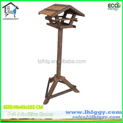 China Sustainable Handmade Antique Bird Feeder With Stand for sale