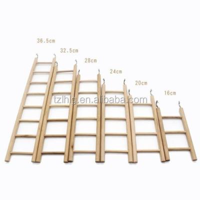 China Various Size Parrot Ladder Viable Wooden Bridge Flying Bird Nibble Toy for sale