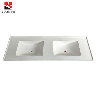 China Modern Bathroom Sink Wall Hung Basin Cloakroom Rectangular Small Wall Mounted Sink for sale