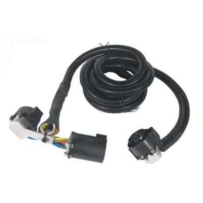 China Trailer Parts Us To Type Trailer Connector Parts Coil Trailer Cable Wire Harness 7 Way Electrical Wire Assembly for sale